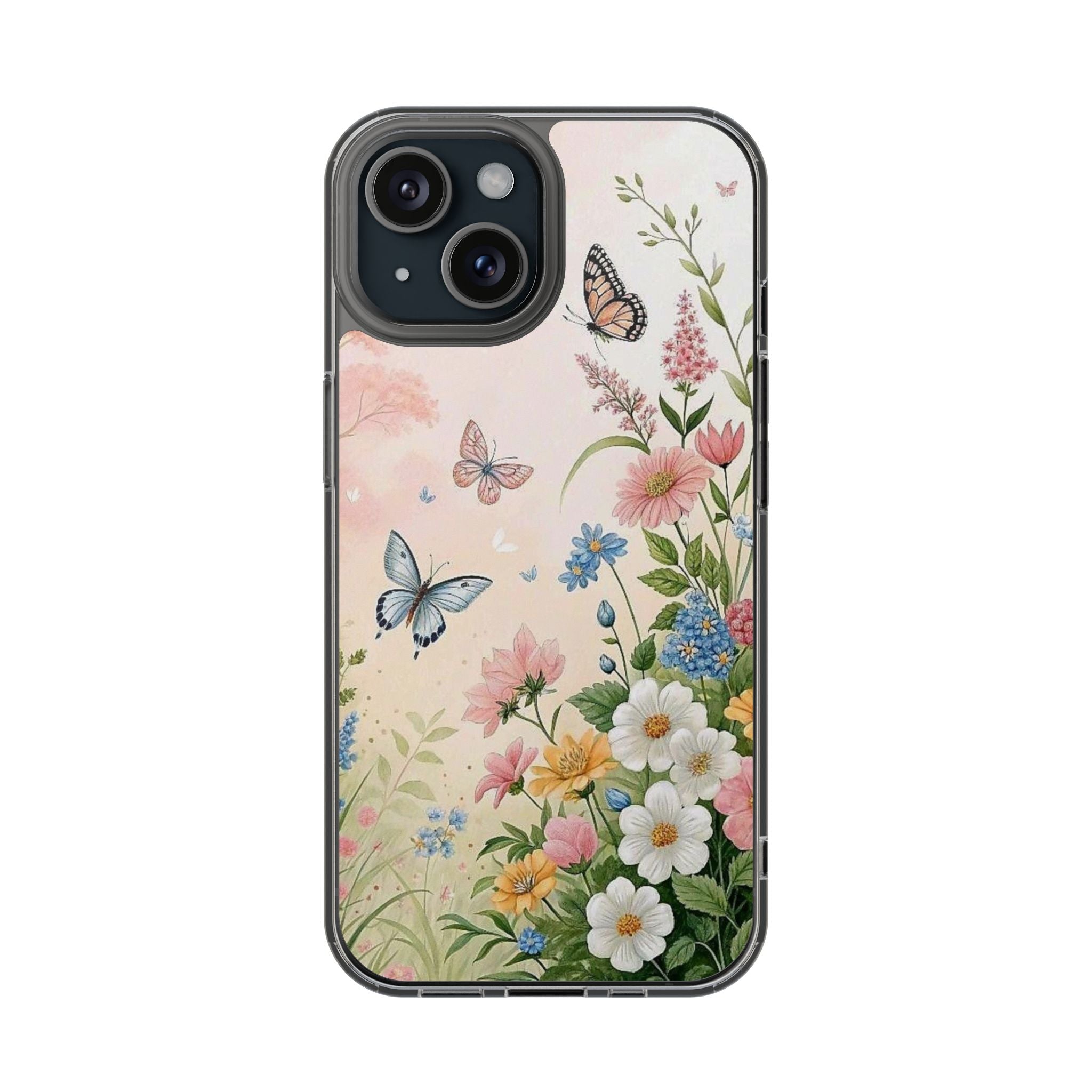 Flower With Butterfly Phone Case