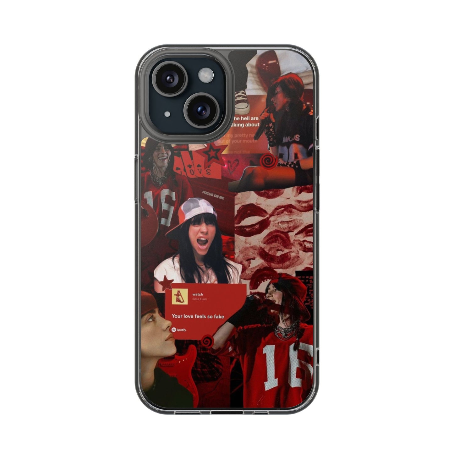 Billie Elish Red Phone Case