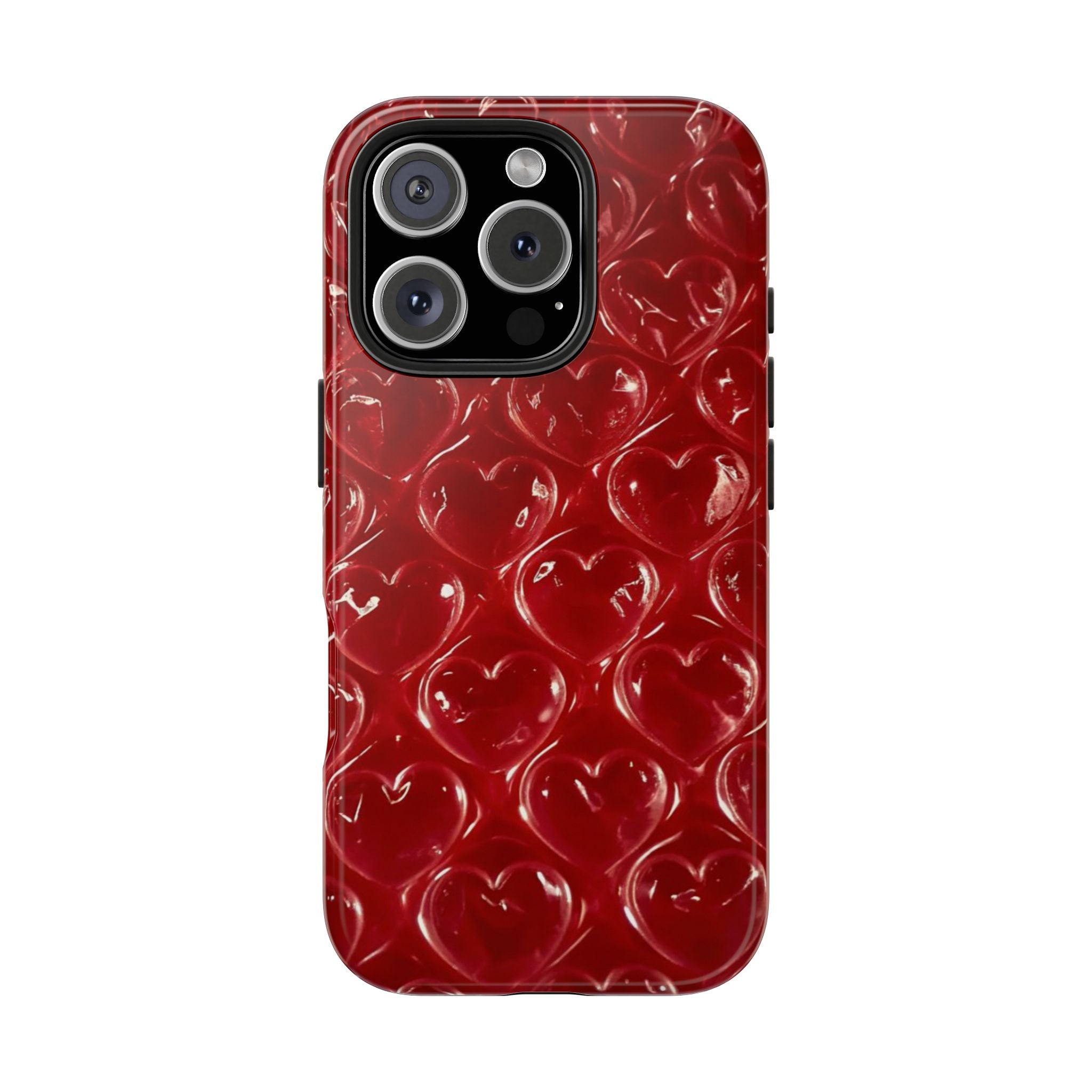 Red Popz Heart Armoured Phone Case