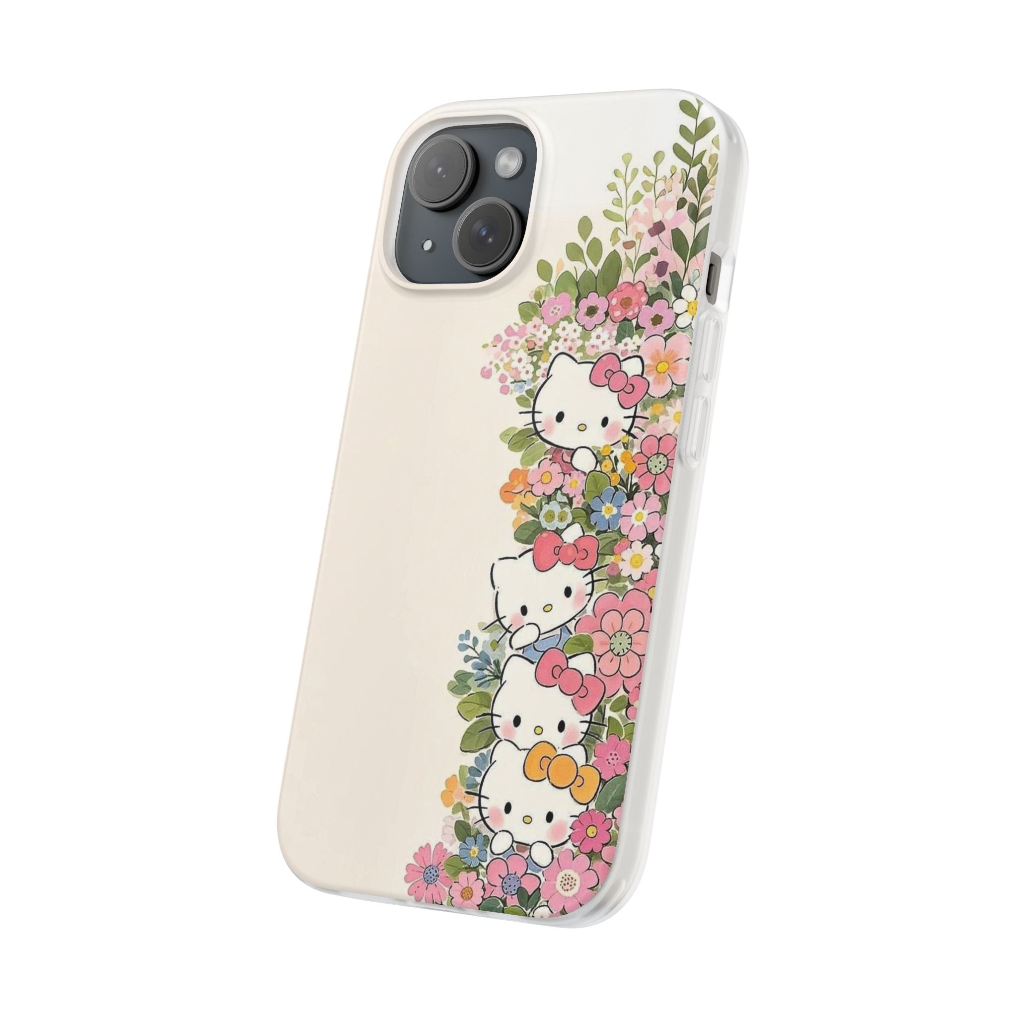 Flower With Kitties Phone Case