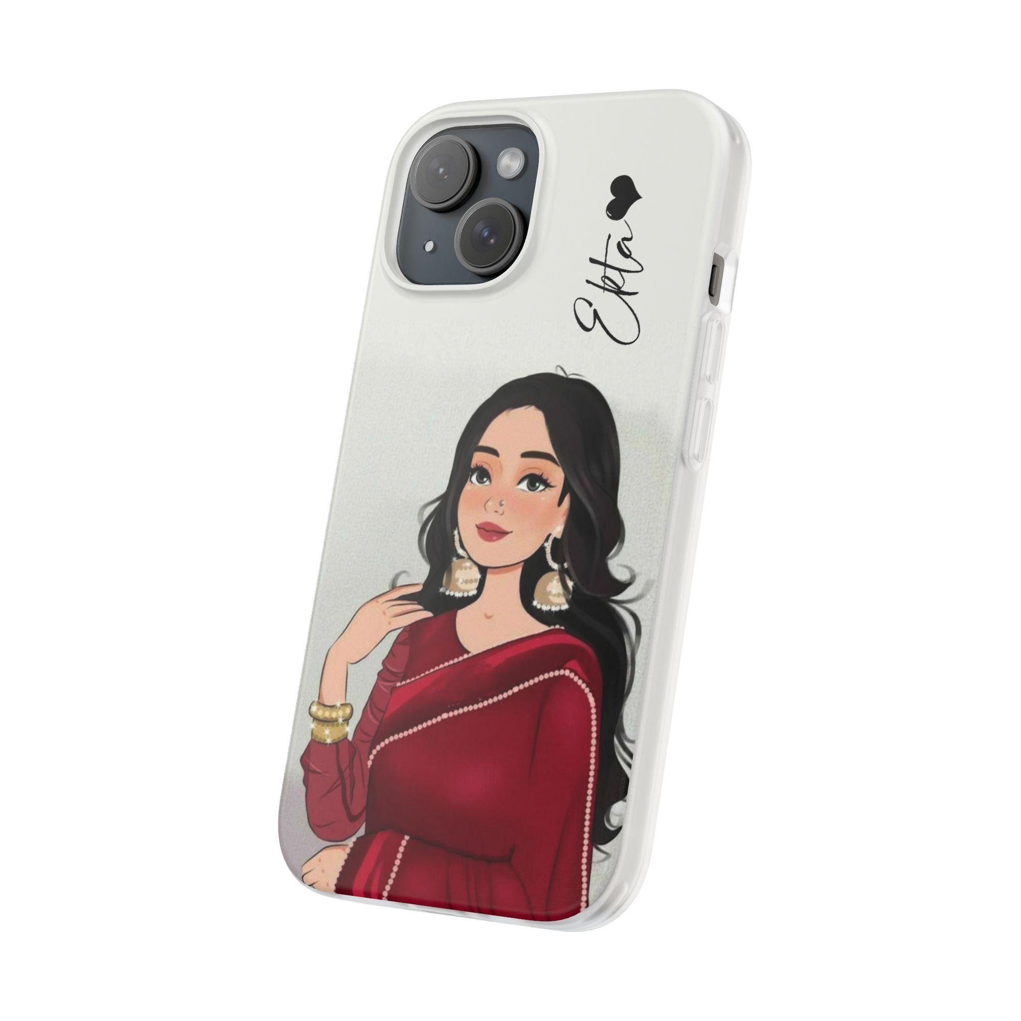 Saree Girl With Customised Name Phone Case