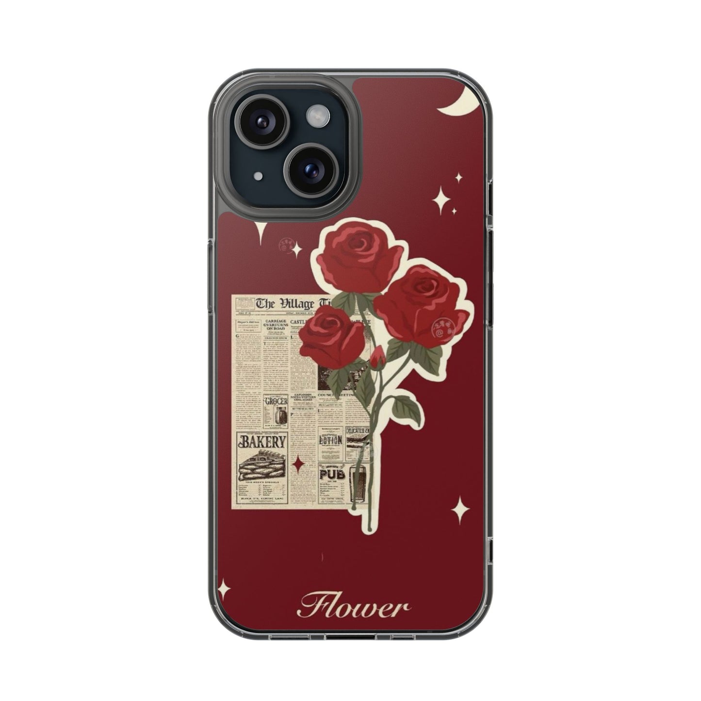 Roses with Newspaper Phone Case