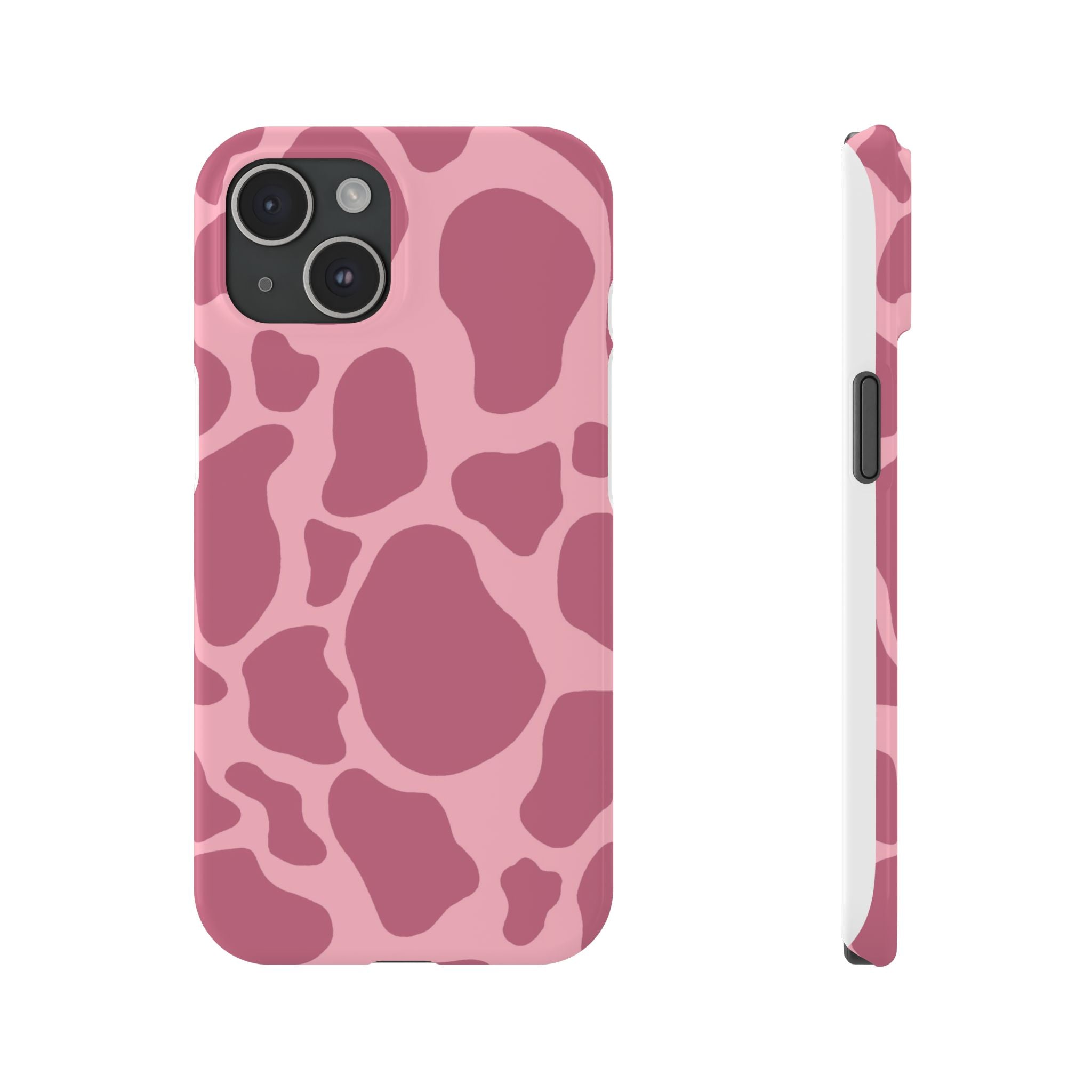 Pink Cow Print Phone Case