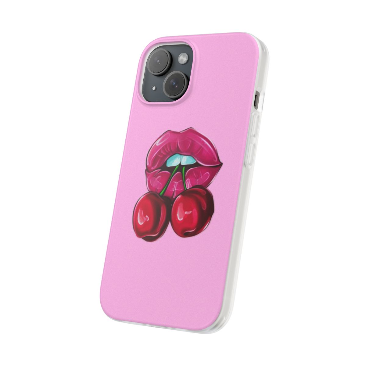 Lips With Cherry Phone Case