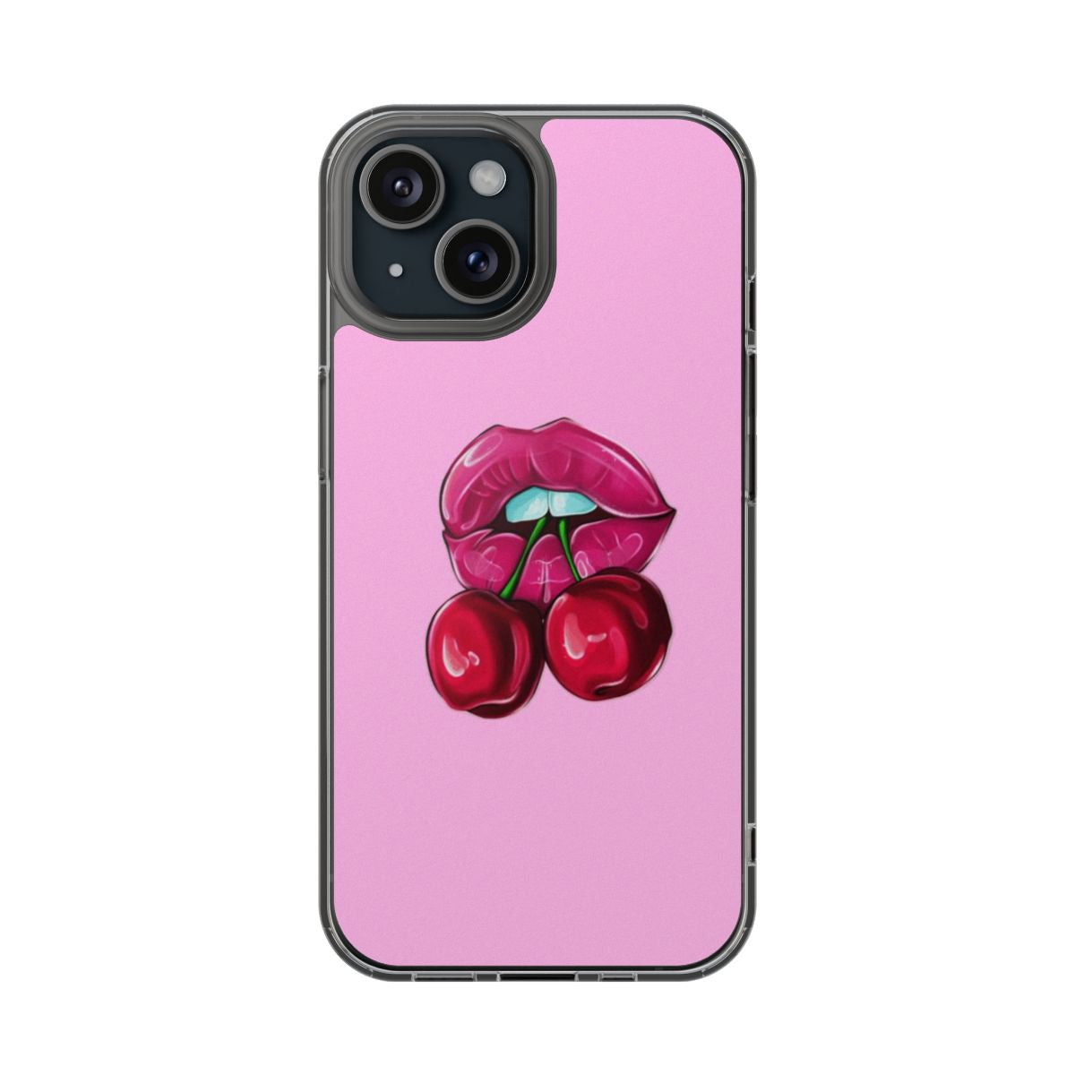 Lips With Cherry Phone Case
