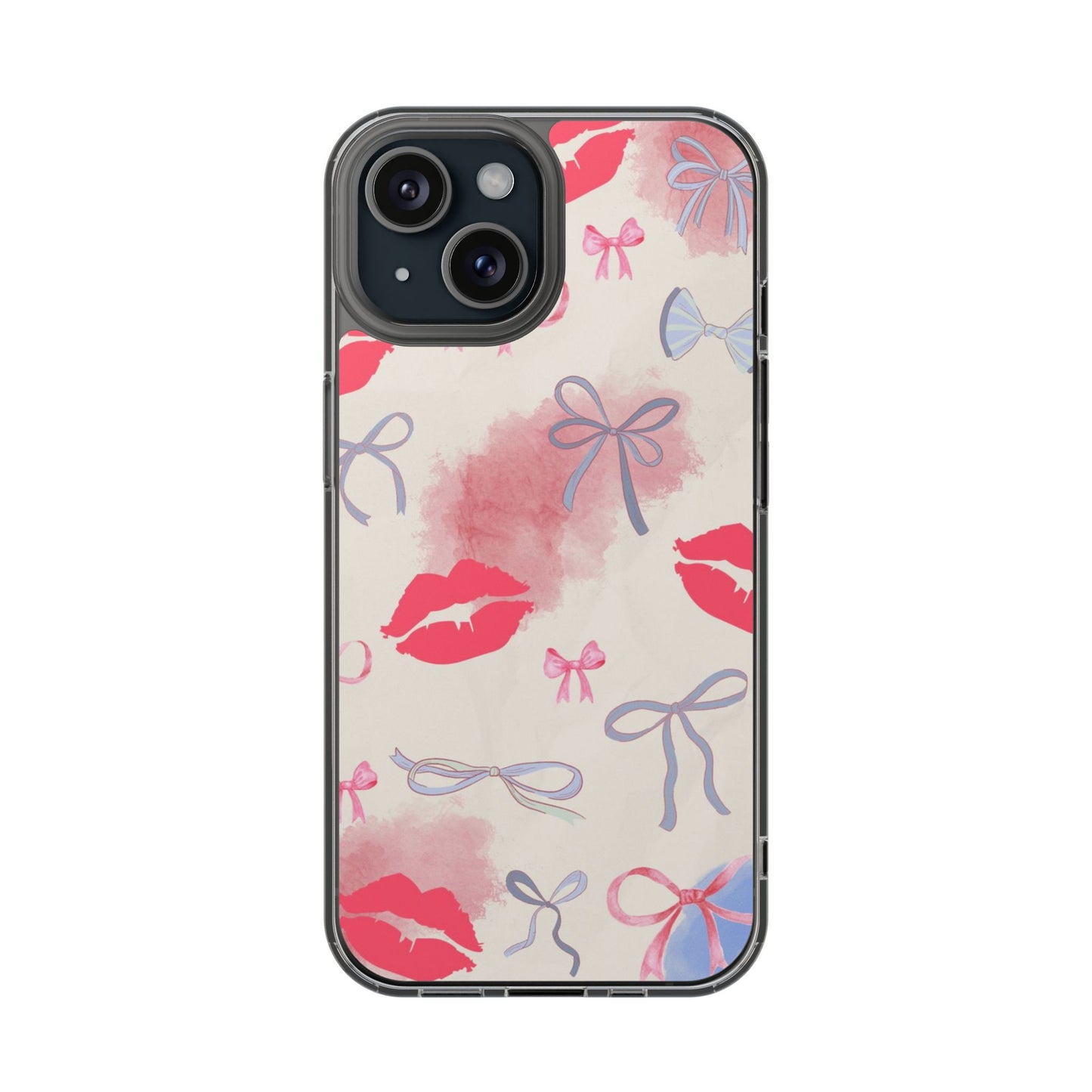 Bow With Pink Lips Phone Case