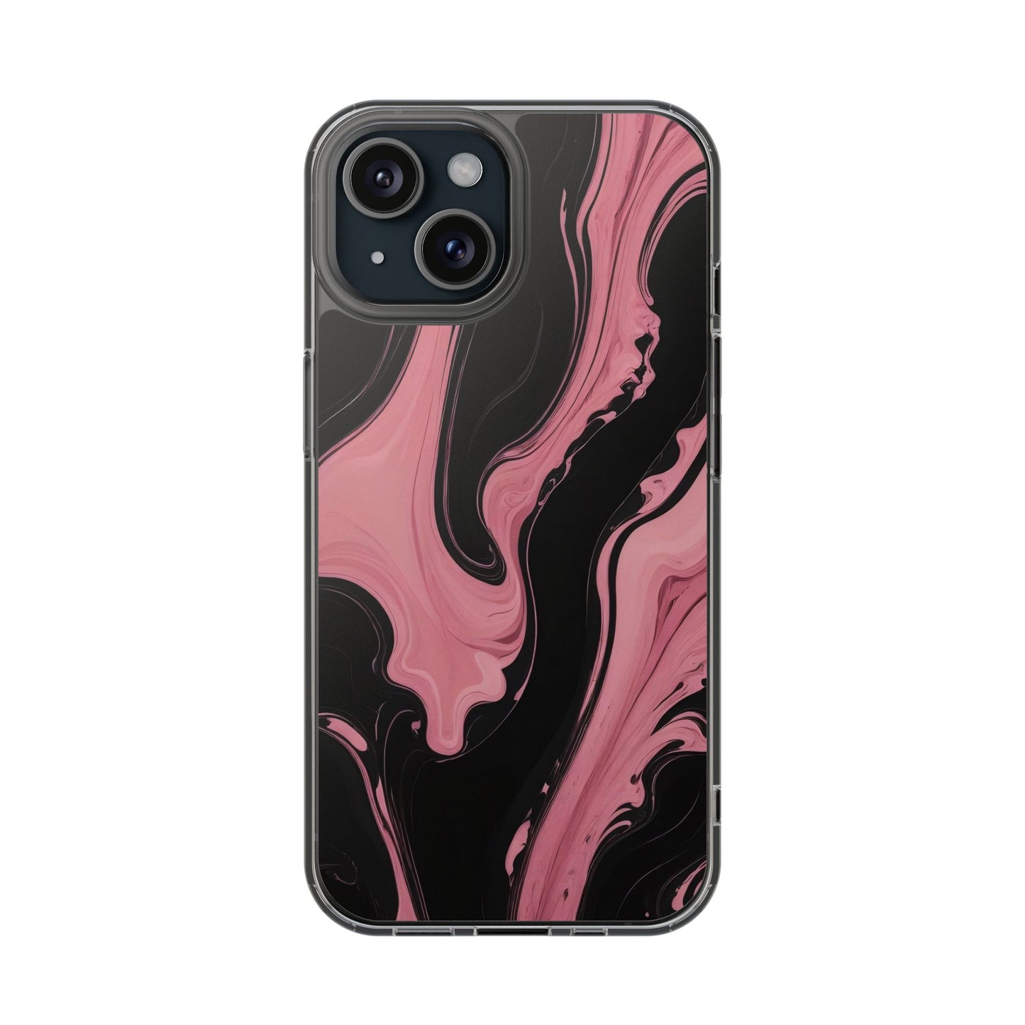 Black & Pink Marble Phone Case