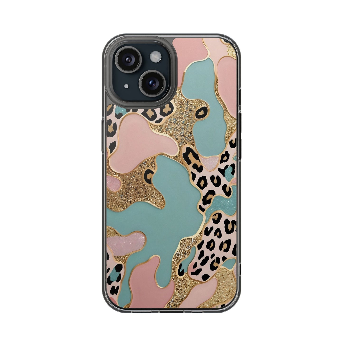 Tiger Print Marble Phone Case