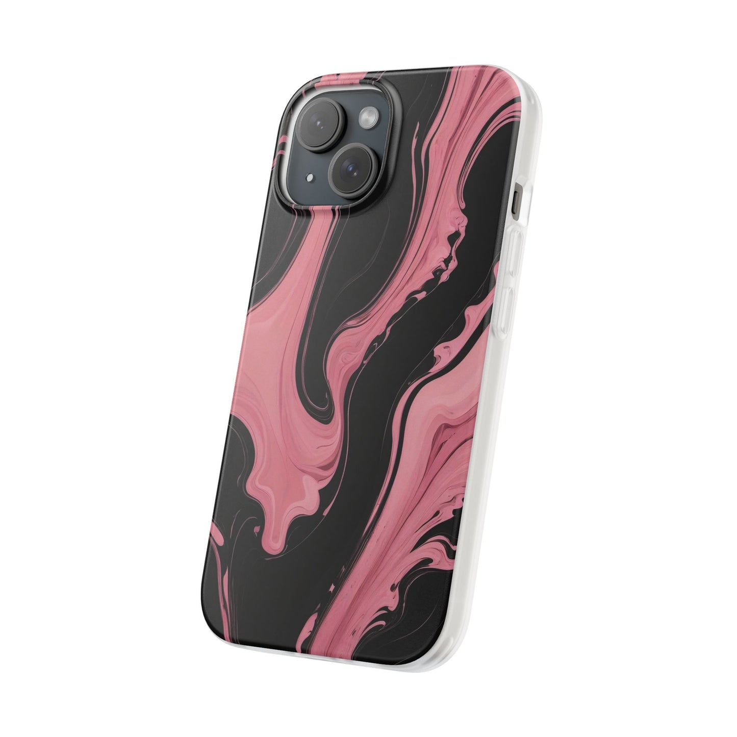 Black & Pink Marble Phone Case