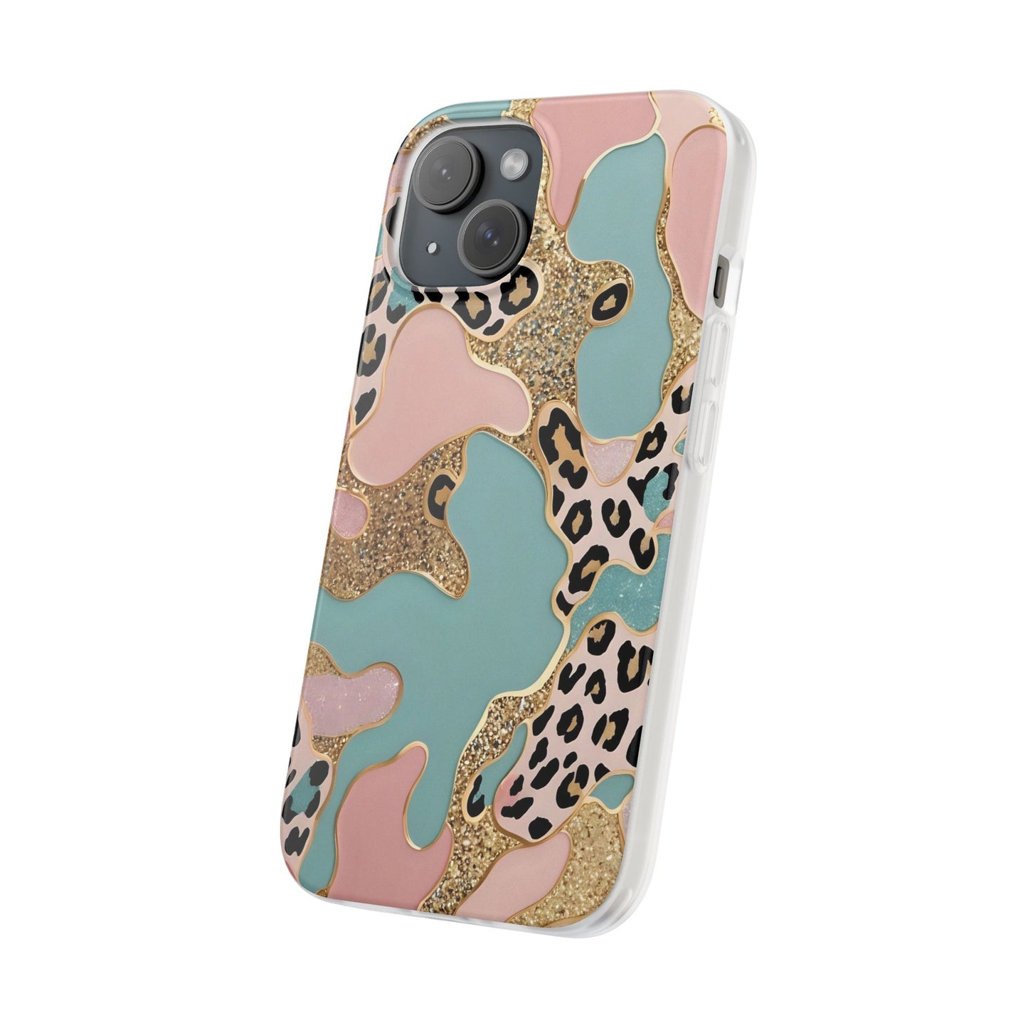 Tiger Print Marble Phone Case