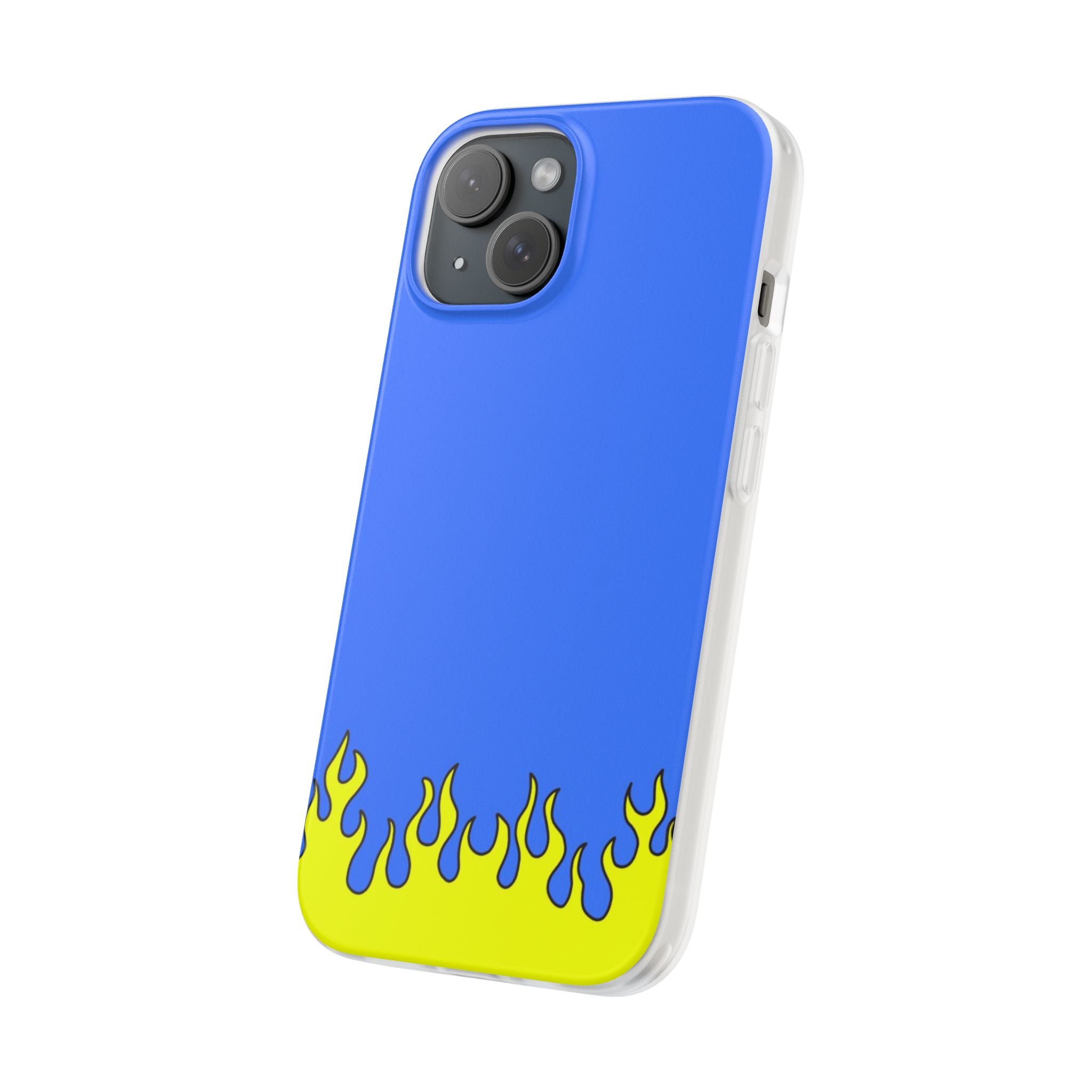Yellow Flame Y2K Phone Case