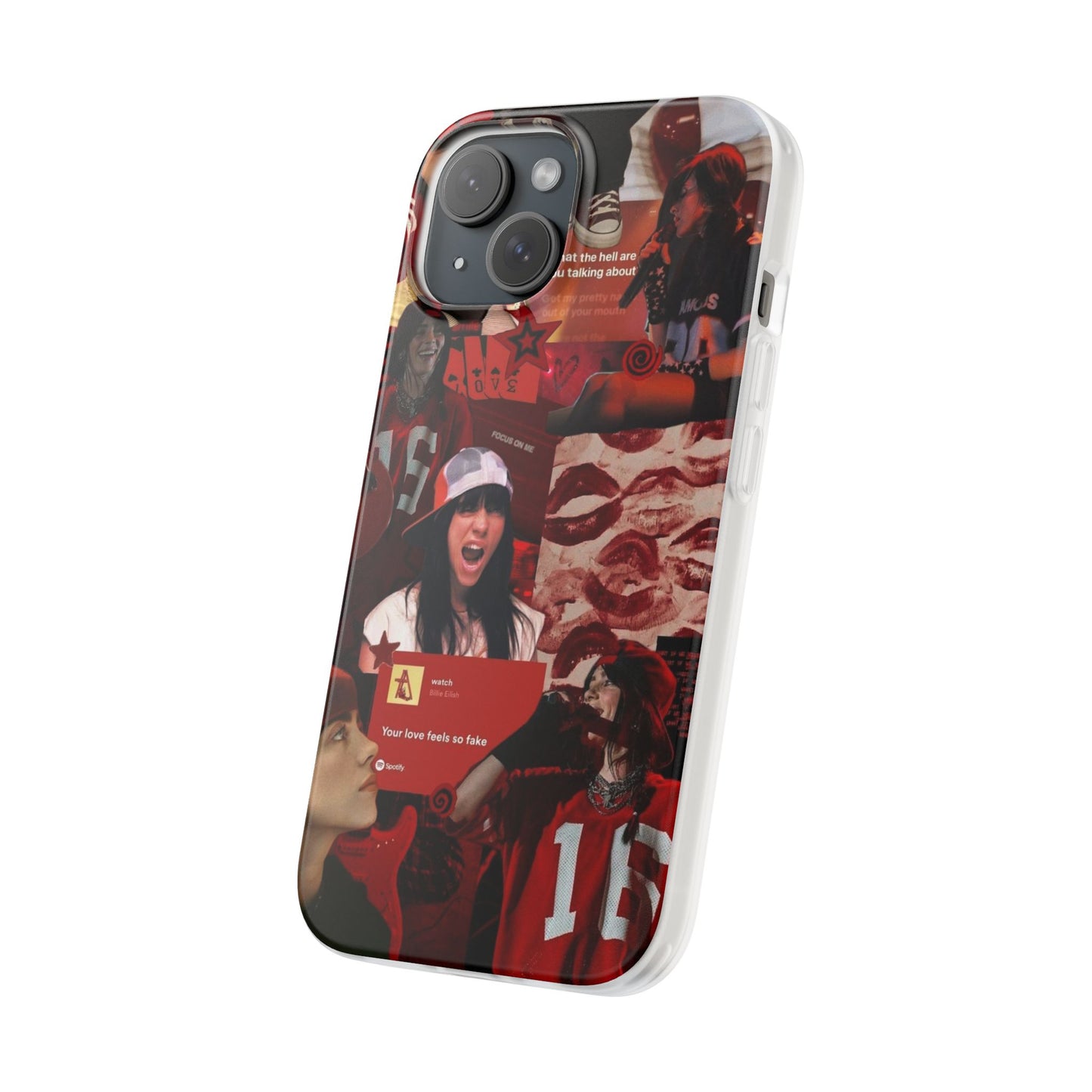 Billie Elish Red Phone Case