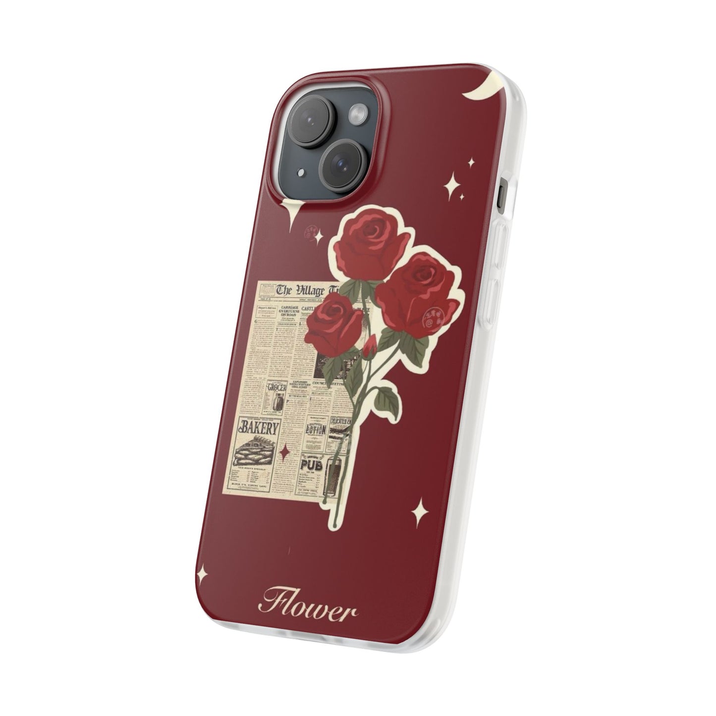 Roses with Newspaper Phone Case