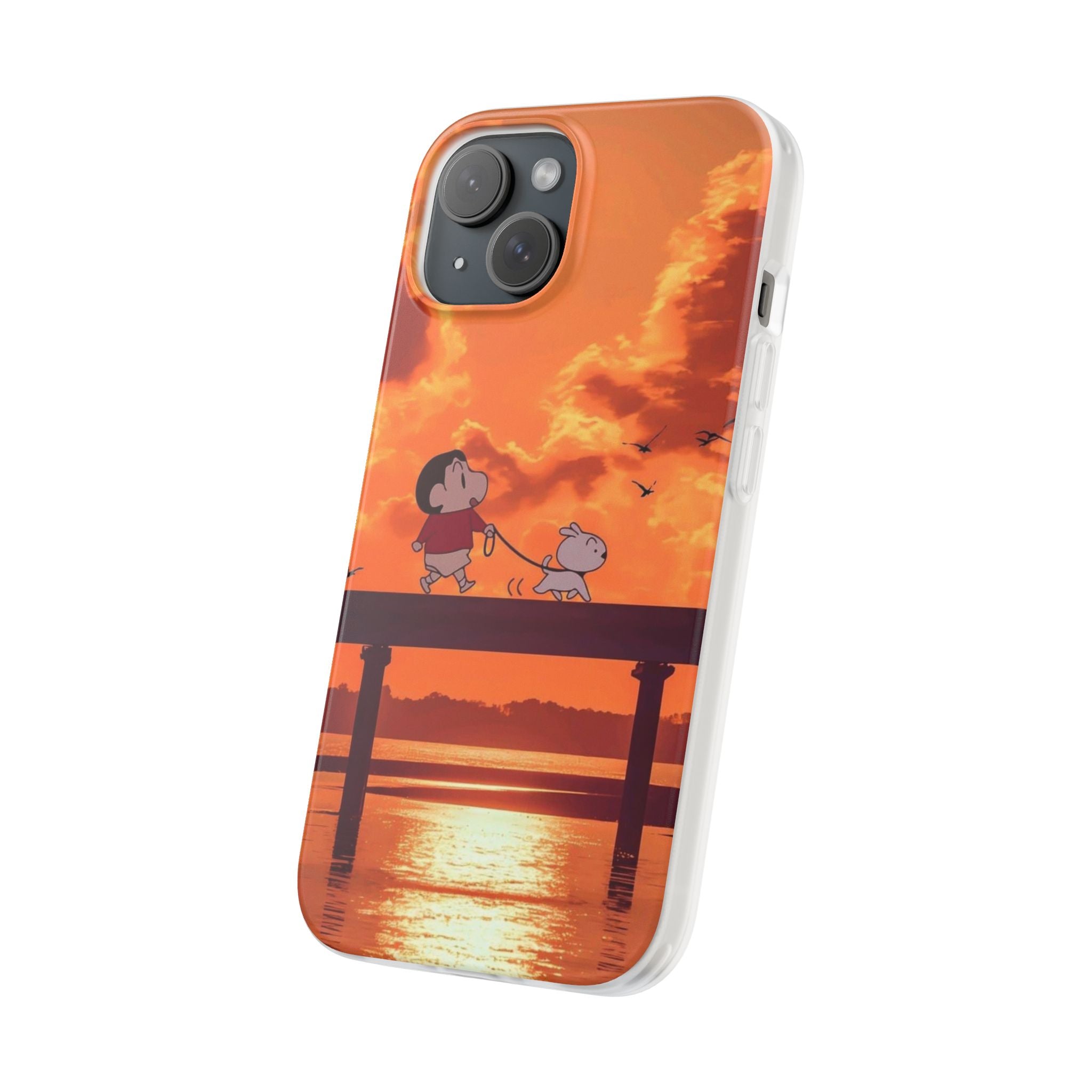 Sinchan with his dog Phone Case