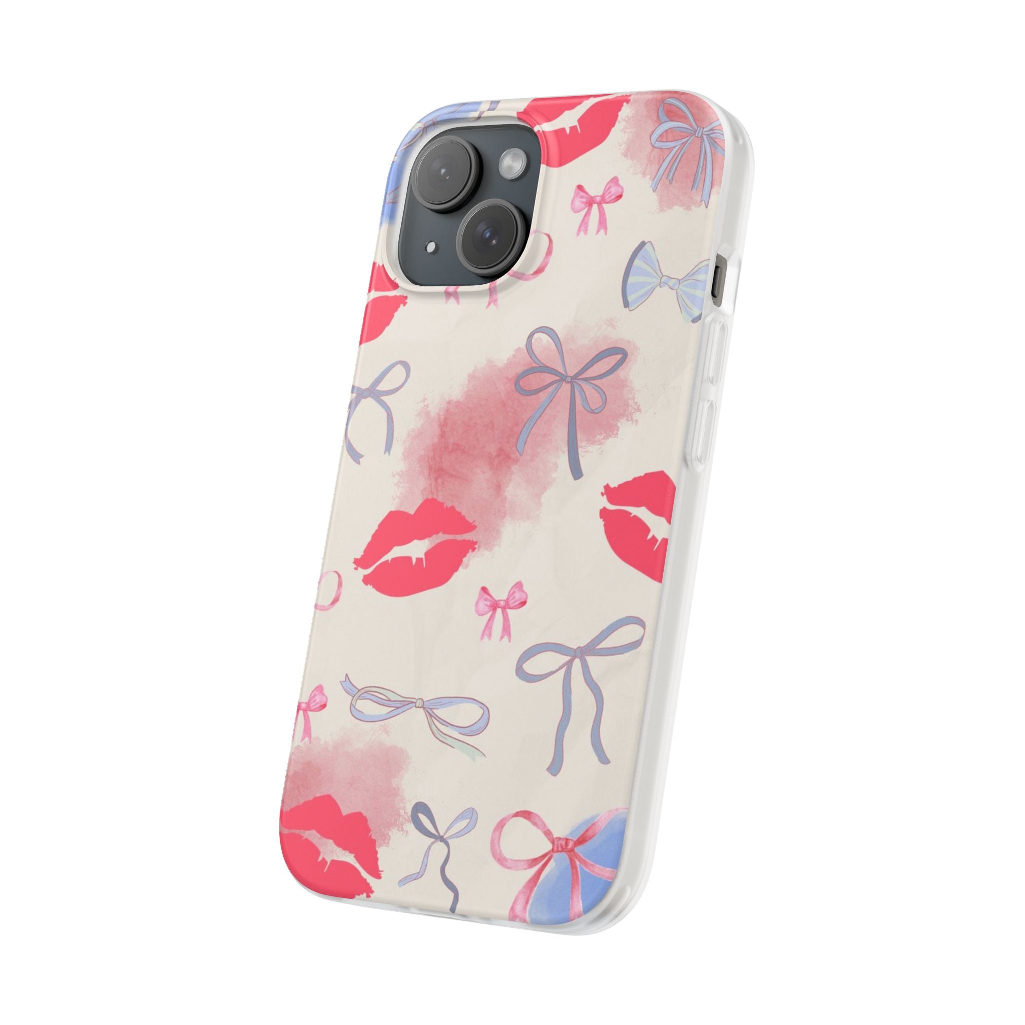 Bow With Pink Lips Phone Case
