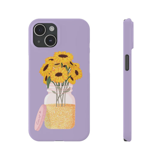Flower In Mason Jar Phone Case