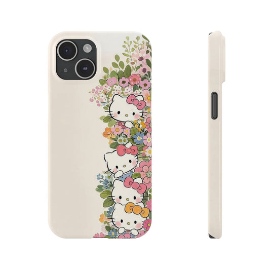 Flower With Kitties Phone Case