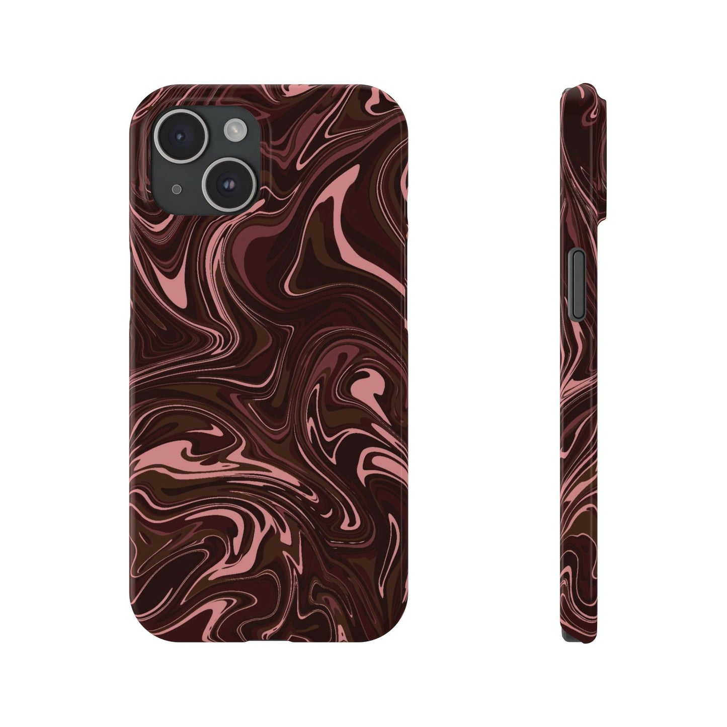 Maroon Marble Phone Case