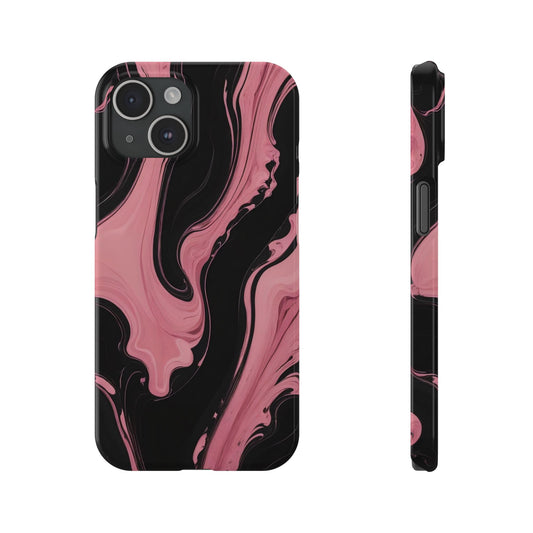 Black & Pink Marble Phone Case