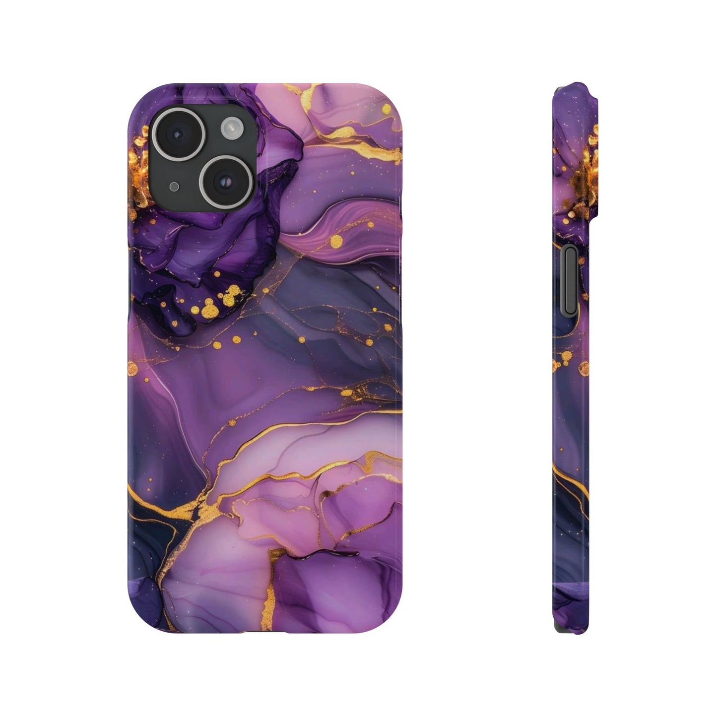 Purple Marble Phone Case