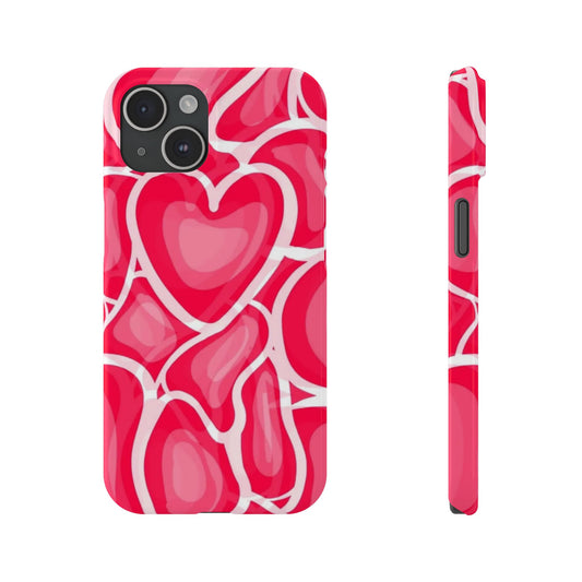 Heart Pink Y2K Phone Case