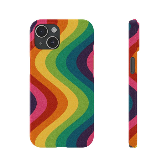 Curve Rainbow  Phone Case