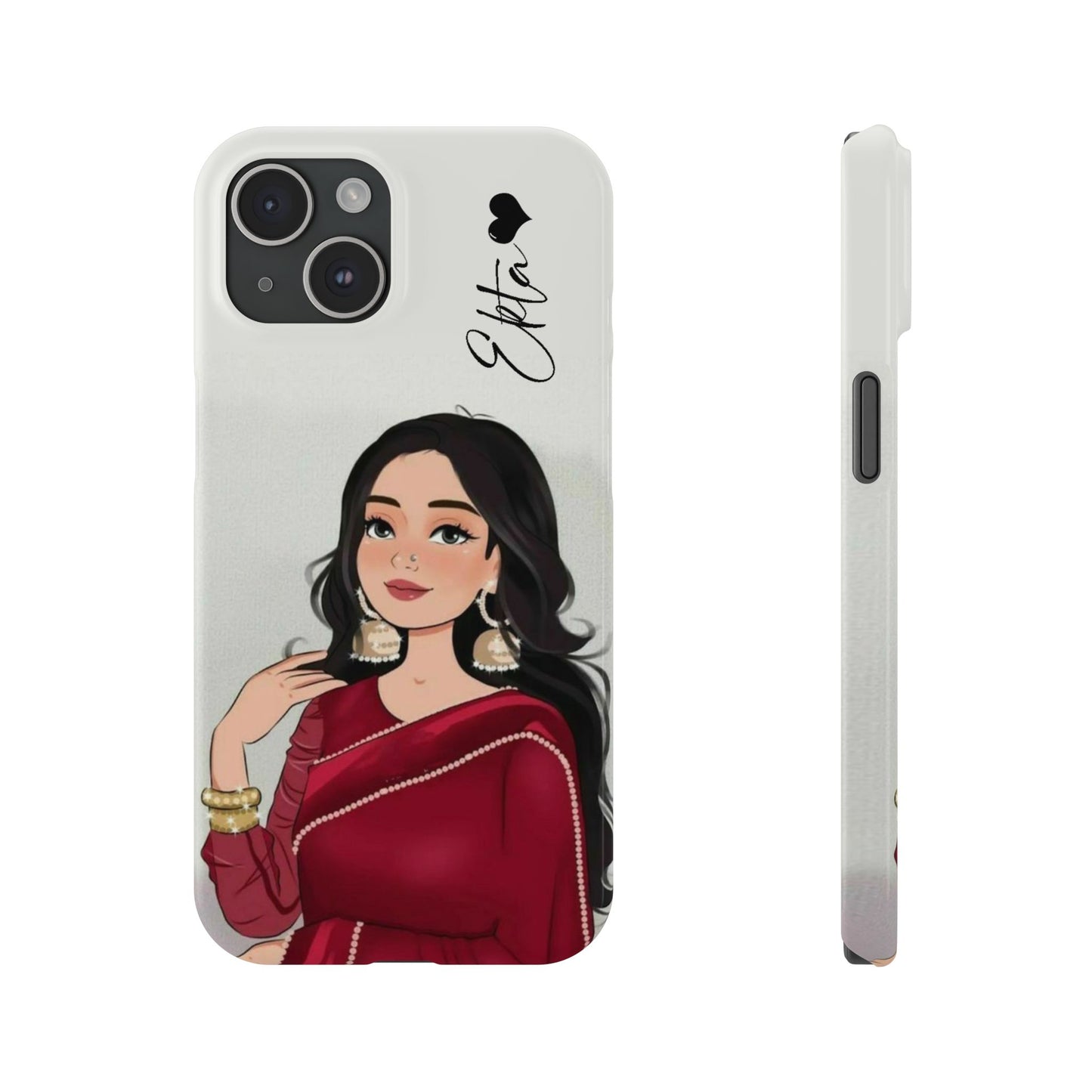 Saree Girl With Customised Name  Phone Case