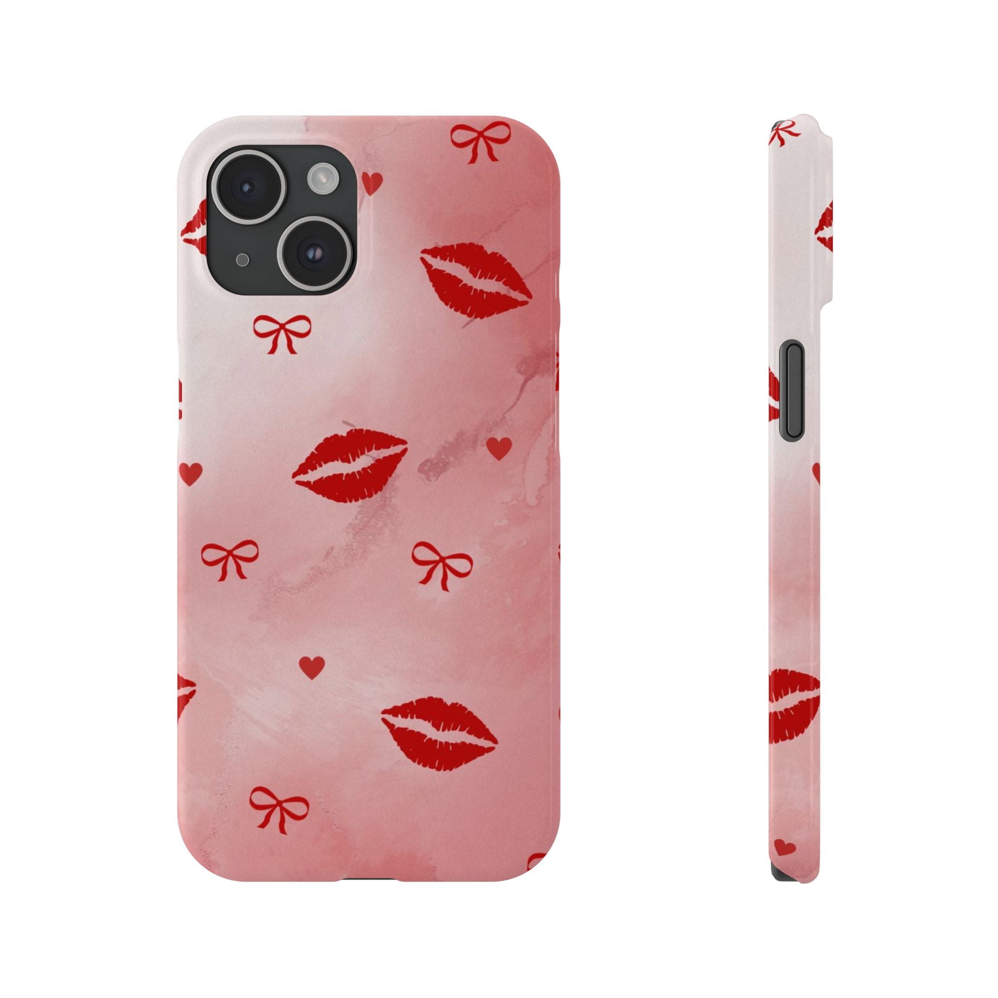 Bow With Kiss  Phone Case