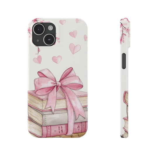 Books With Bow Phone Case