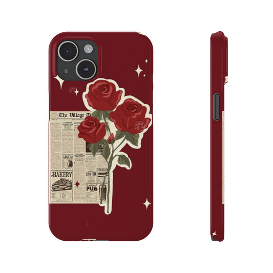 Roses with Newspaper Phone Case