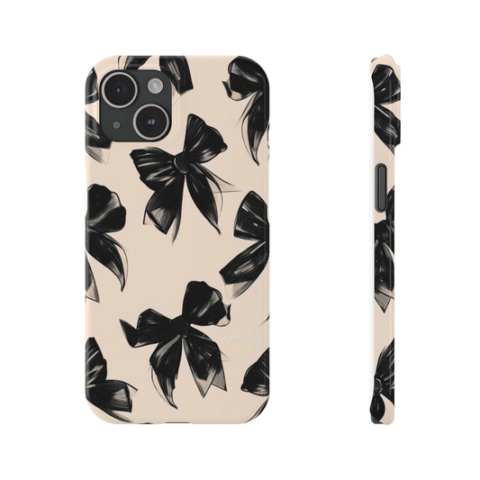 Black Bow Phone Case